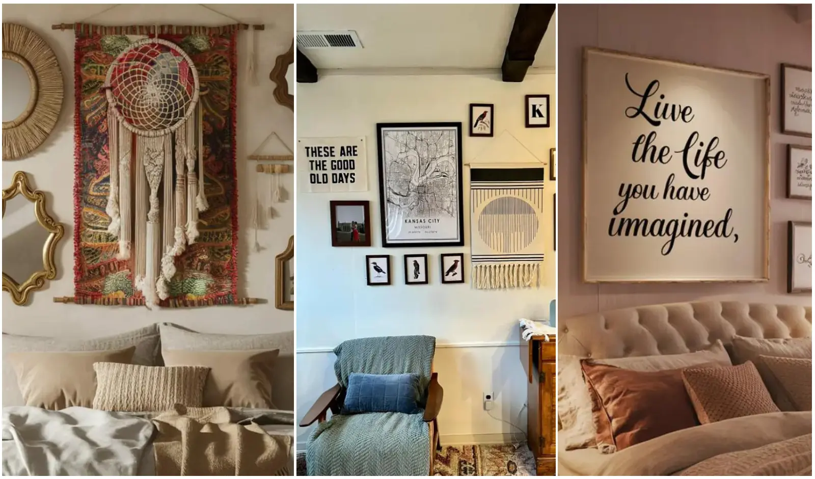 10+ Bedroom Wall Collage Ideas to Transform Your Space (Plus Tips)