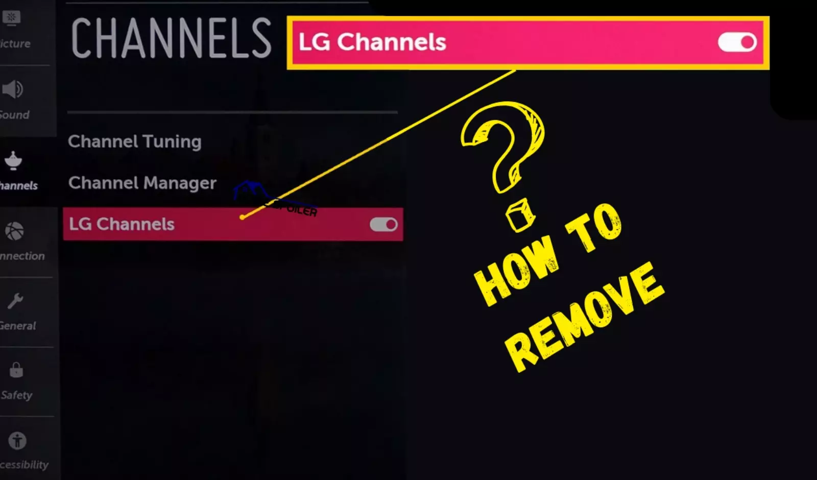 image showing how to fix if lg channels app won't work