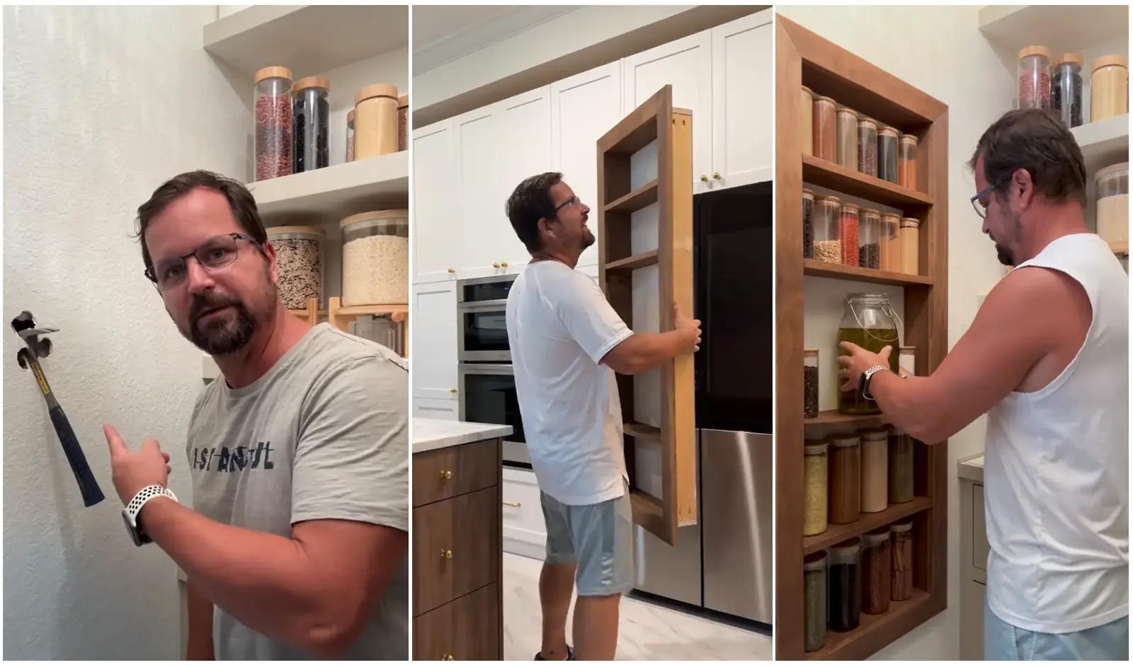 This Handy Husband's Spice Cupboard DIY Will Make You Jealous