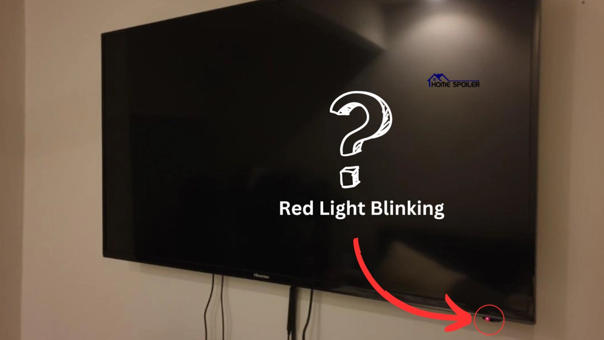 image showing how to fix red light blinking issue on hisence tv